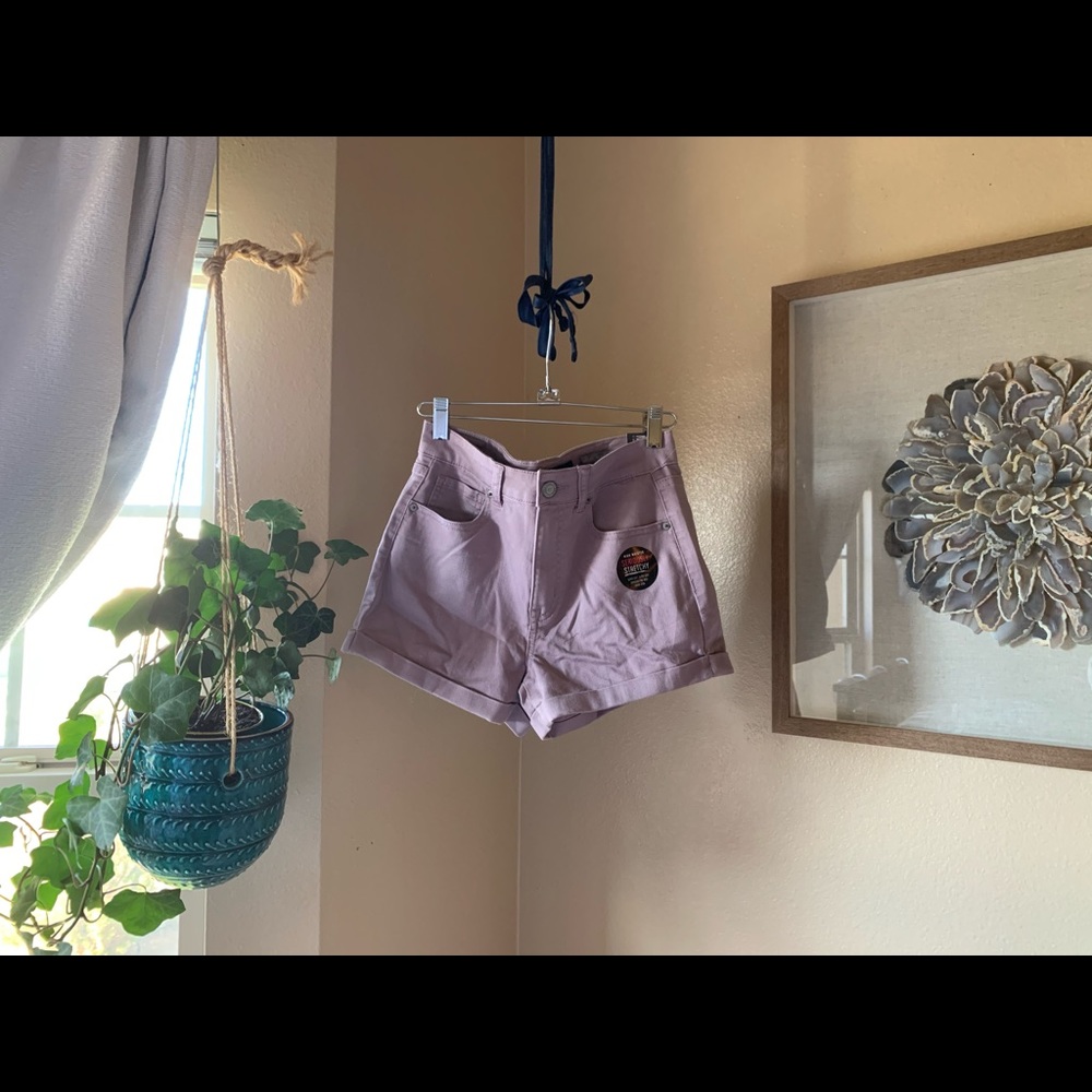 High Waisted Midi Shorts